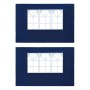 Partyzeltwände mit Fenster 2 Stück PE blau von , Zelte und Pavillons - Ref: Foro24-45115, Preis: 21,43 €, Rabatt: %