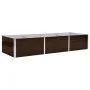 Braunes Blumenbeet aus verzinktem Stahl, 240 x 80 x 45 cm von , Töpfe und Pflanzgefäße - Ref: Foro24-45714, Preis: 63,85 €, R...