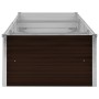 Brown galvanized steel flower bed 240x80x45 cm by , Pots and planters - Ref: Foro24-45714, Price: 68,37 €, Discount: %