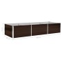 Brown galvanized steel flower bed 240x80x45 cm by , Pots and planters - Ref: Foro24-45714, Price: 68,37 €, Discount: %