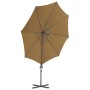 Geländeschirm mit taupegrauer Stahlstange 300 cm von vidaXL, Sonnenschirme - Ref: Foro24-44631, Preis: 101,56 €, Rabatt: %