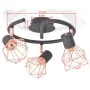 Deckenleuchte mit 3 E14-Glühbirnen in Schwarz und Kupfer von , Deckenleuchten - Ref: Foro24-244390, Preis: 48,99 €, Rabatt: %