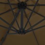 Cantilever umbrella with a steel post in gray taupe, 300 cm. by vidaXL, Umbrellas - Ref: Foro24-44631, Price: 101,56 €, Disco...