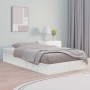 Weißer Massivholzbettrahmen 100x200 cm von , Betten und Lattenroste - Ref: Foro24-820687, Preis: 126,34 €, Rabatt: %