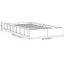 Weißer Massivholzbettrahmen 100x200 cm von , Betten und Lattenroste - Ref: Foro24-820687, Preis: 126,34 €, Rabatt: %