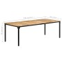 Esstisch aus rauem Mangoholz, 220 x 100 x 76 cm von , Küchen- und Esstische - Ref: Foro24-321977, Preis: 401,89 €, Rabatt: %