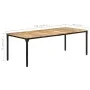 Rough mango wood dining table 220x100x76 cm by , Kitchen and dining tables - Ref: Foro24-321977, Price: 393,70 €, Discount: %