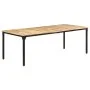 Rough mango wood dining table 220x100x76 cm by , Kitchen and dining tables - Ref: Foro24-321977, Price: 393,70 €, Discount: %