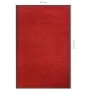 Rote Fußmatte 80x120 cm von , Fußmatten - Ref: Foro24-331582, Preis: 42,66 €, Rabatt: %