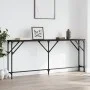 Mesa consola madera de ingeniería negro 180x23x75 cm de , Mesas auxiliares - Ref: Foro24-837767, Precio: 54,45 €, Descuento: %