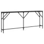 Black engineered wood console table 180x23x75 cm by , Side tables - Ref: Foro24-837767, Price: 54,56 €, Discount: %