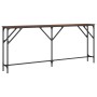 Oak brown engineered wood console table 180x23x75 cm by , Side tables - Ref: Foro24-837771, Price: 62,88 €, Discount: %