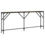 Oak brown engineered wood console table 180x23x75 cm by , Side tables - Ref: Foro24-837771, Price: 61,98 €, Discount: %
