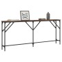 Oak brown engineered wood console table 180x23x75 cm by , Side tables - Ref: Foro24-837771, Price: 62,88 €, Discount: %