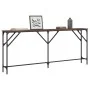 Oak brown engineered wood console table 180x23x75 cm by , Side tables - Ref: Foro24-837771, Price: 61,98 €, Discount: %