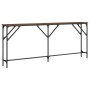 Oak brown engineered wood console table 180x23x75 cm by , Side tables - Ref: Foro24-837771, Price: 62,88 €, Discount: %