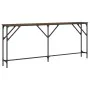 Oak brown engineered wood console table 180x23x75 cm by , Side tables - Ref: Foro24-837771, Price: 61,98 €, Discount: %