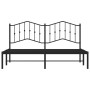 Estructura de cama con cabecero metal negro 160x200 cm de , Camas y somieres - Ref: Foro24-373792, Precio: 108,79 €, Descuent...
