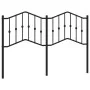 Black metal headboard 135 cm by , Headboards and footboards - Ref: Foro24-373821, Price: 33,34 €, Discount: %