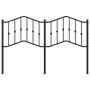 Black metal headboard 135 cm by , Headboards and footboards - Ref: Foro24-373821, Price: 33,34 €, Discount: %