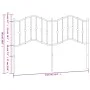 Black metal headboard 135 cm by , Headboards and footboards - Ref: Foro24-373821, Price: 33,34 €, Discount: %