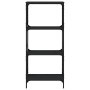 Librería de 4 estantes madera ingeniería negro 59x35x132 cm de , Librerías y estanterías - Ref: Foro24-837617, Precio: 49,76 ...