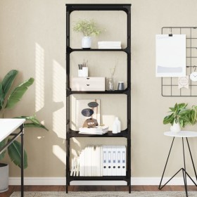 Librería de 5 estantes madera ingeniería negro 59x35x171 cm de , Librerías y estanterías - Ref: Foro24-837622, Precio: 60,75 ...