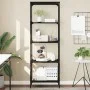 5-shelf black engineered wood bookcase 59x35x171 cm by , Bookcases and shelves - Ref: Foro24-837622, Price: 60,09 €, Discount: %