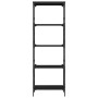 Schwarzes Bücherregal aus Holzwerkstoff mit 5 Ablagen, 59 x 35 x 171 cm von , Bücherregale und Regale - Ref: Foro24-837622, P...