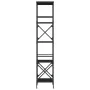 5-shelf black engineered wood bookcase 59x35x171 cm by , Bookcases and shelves - Ref: Foro24-837622, Price: 60,09 €, Discount: %