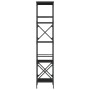Schwarzes Bücherregal aus Holzwerkstoff mit 5 Ablagen, 59 x 35 x 171 cm von , Bücherregale und Regale - Ref: Foro24-837622, P...