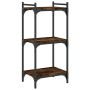 Bookcase with 3 shelves engineered wood smoked oak 40x30x86 cm by , Bookcases and shelves - Ref: Foro24-837629, Price: 35,48 ...