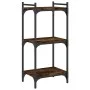 Bookcase with 3 shelves engineered wood smoked oak 40x30x86 cm by , Bookcases and shelves - Ref: Foro24-837629, Price: 35,02 ...