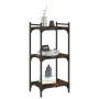 Librería 3 estantes madera ingeniería roble ahumado 40x30x86 cm de , Librerías y estanterías - Ref: Foro24-837629, Precio: 35...