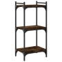 Bookcase with 3 shelves engineered wood smoked oak 40x30x86 cm by , Bookcases and shelves - Ref: Foro24-837629, Price: 35,48 ...