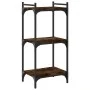 Bookcase with 3 shelves engineered wood smoked oak 40x30x86 cm by , Bookcases and shelves - Ref: Foro24-837629, Price: 35,02 ...