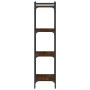 Librería 4 estantes madera ingeniería roble marrón 40x30x120 cm de , Librerías y estanterías - Ref: Foro24-837636, Precio: 45...