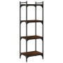 Librería 4 estantes madera ingeniería roble marrón 40x30x120 cm de , Librerías y estanterías - Ref: Foro24-837636, Precio: 45...