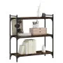 Bookcase with 3 shelves engineered wood smoked oak 80x30x86 cm by , Bookcases and shelves - Ref: Foro24-837669, Price: 46,56 ...