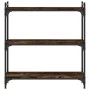 Bookcase with 3 shelves engineered wood smoked oak 80x30x86 cm by , Bookcases and shelves - Ref: Foro24-837669, Price: 46,56 ...
