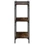 Bookcase with 3 shelves engineered wood smoked oak 80x30x86 cm by , Bookcases and shelves - Ref: Foro24-837669, Price: 46,56 ...