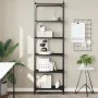 Librería de 6 estantes madera de ingeniería negro 60x30x188 cm de , Librerías y estanterías - Ref: Foro24-837662, Precio: 62,...