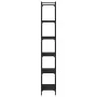 Bücherregal mit 6 Regalen aus schwarzem Holzwerkstoff, 60 x 30 x 188 cm von , Bücherregale und Regale - Ref: Foro24-837662, P...