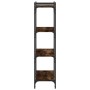 Bookcase with 4 shelves engineered wood smoked oak 80x30x120cm by , Bookcases and shelves - Ref: Foro24-837674, Price: 57,80 ...