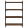 Bücherregal mit 4 Regalen, Holzwerkstoff, braune Eiche, 80 x 30 x 120 cm von , Bücherregale und Regale - Ref: Foro24-837676, ...