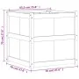 Jardinera de madera maciza Douglas 70x70x70 cm de , Maceteros y jardineras - Ref: Foro24-837437, Precio: 109,95 €, Descuento: %