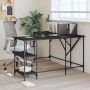Escritorio madera de ingeniería negro 139x139x75 cm de , Escritorios - Ref: Foro24-837587, Precio: 91,78 €, Descuento: %