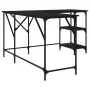Black engineered wood desk 139x139x75 cm by , Desks - Ref: Foro24-837587, Price: 90,63 €, Discount: %