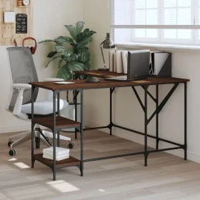 Schreibtisch aus braunem Eichenholzwerkstoff, 139 x 139 x 75 cm von , Schreibtische - Ref: Foro24-837591, Preis: 90,64 €, Rab...