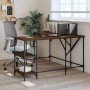 Brown oak engineered wood desk 139x139x75 cm by , Desks - Ref: Foro24-837591, Price: 91,78 €, Discount: %